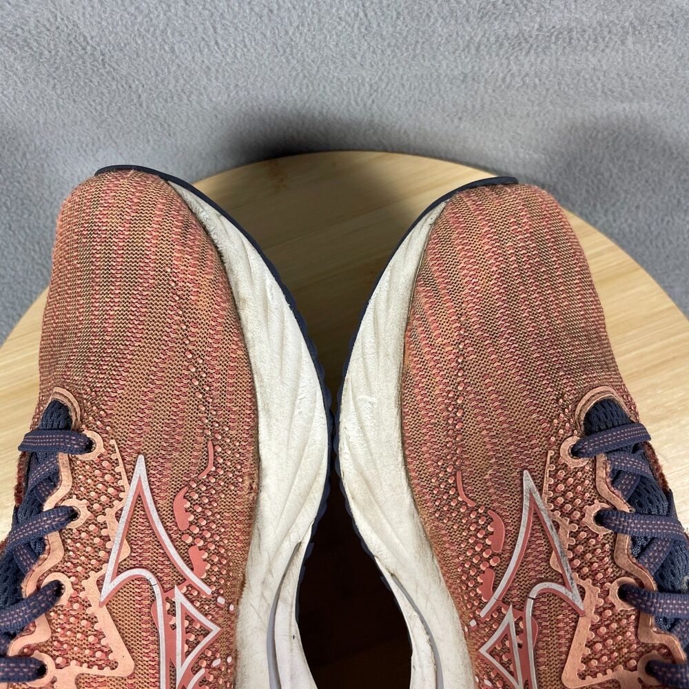 Mizuno Wave Rider 27 Womens Size 8.5 Coral Reef /White Running Shoes Sneakers - Picture 11 of 16